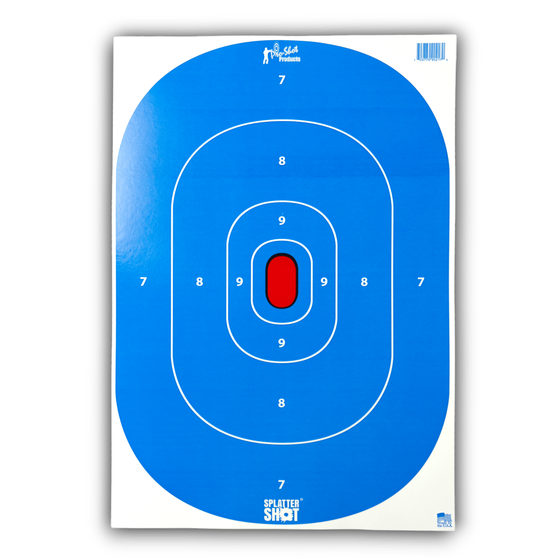Pro-Shot Splattershot Silhouette Insert Paper Target Hi-Vis 12"x18" 8/ct
