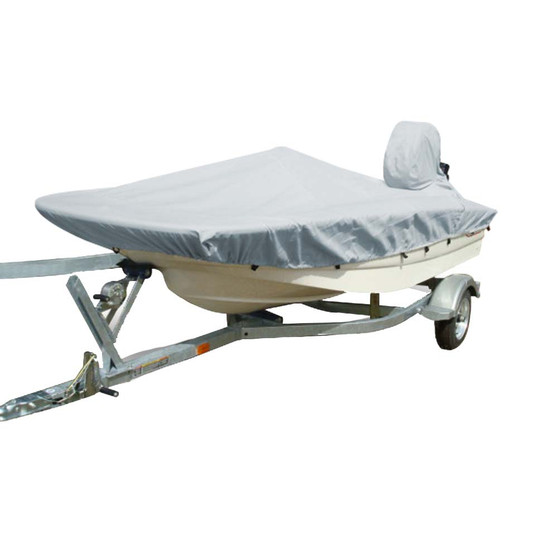 Carver Sun-DURA® Styled-to-Fit Boat Cover f/15.5' Whaler Style Boats with Side Rails Only - Grey Carver Sun-DURA® Styled-to-Fit Boat Cover f/15.5' Whaler Style Boats with Side Rails Only - Grey