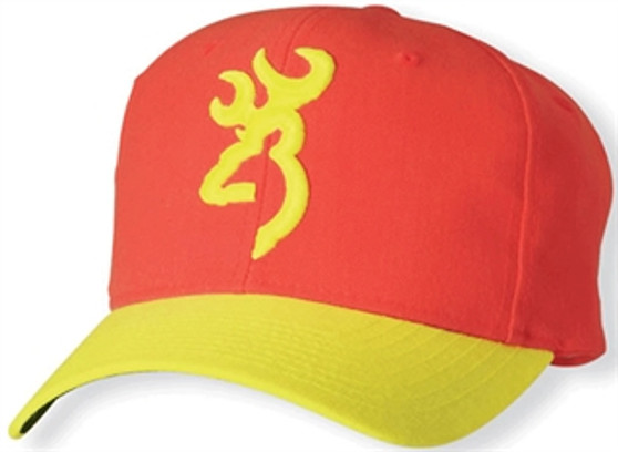 BRN CAP HI-VIZ BLAZE ORANGE MESH BK
