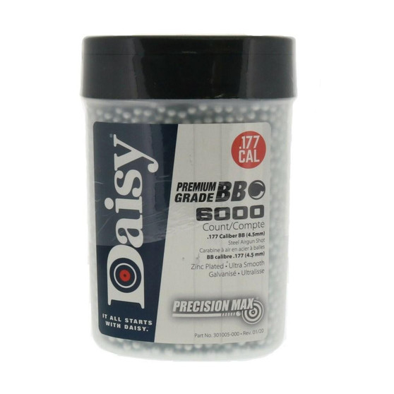 Daisy PrecisionMax Airgun BBs .177 cal 6000/ct Daisy PrecisionMax Airgun BBs .177 cal 6000/ct