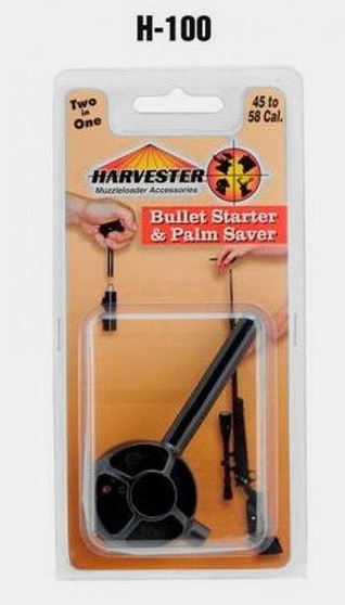 Harvester Muzzleloading Packaged Bullet Starter & Palm Saver Plus .50 Cal Jag 1/pk