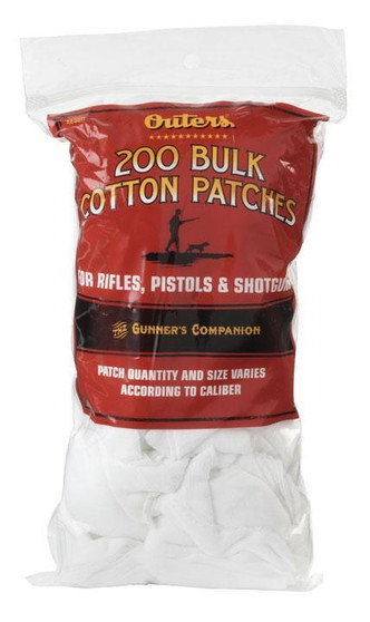 Outers Bulk Patches .30 - .50 cal 225/ct