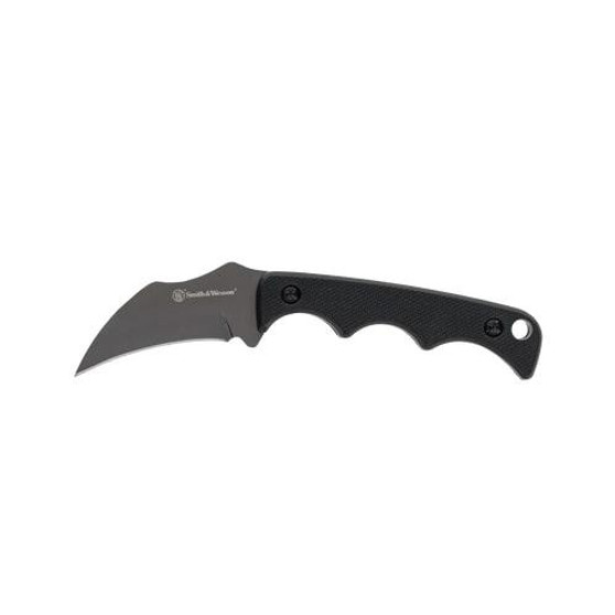 Smith & Wesson H.R.T. Karambit Neck Fixed Knife 2" Cleaver Blade Black with Nylon Sheath Blister Smith & Wesson H.R.T. Karambit Neck Fixed Knife 2" Cleaver Blade Black with Nylon Sheath Blister
