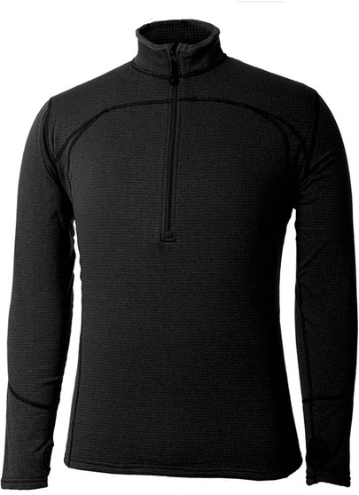 ECO FLEECE MENS LS ZIP BLK MD ECO FLEECE MENS LS ZIP BLK MD