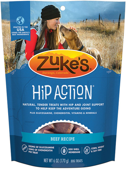 HIP ACTION BEEF TREATS 6 OZ