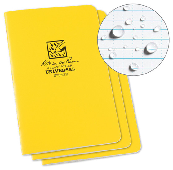 NOTEBOOK 4 5/8 X 7 3PK YELLOW