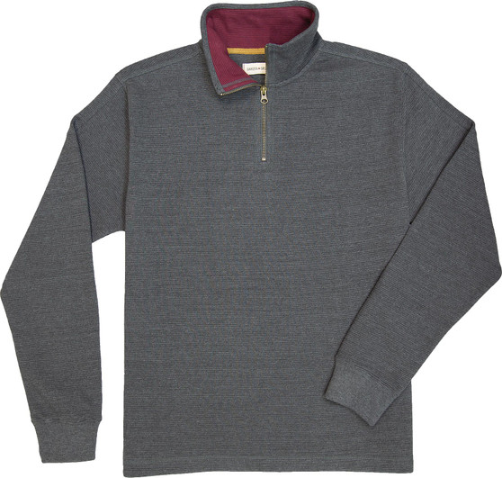 QUINTON HALF ZIP CHARCOAL XL