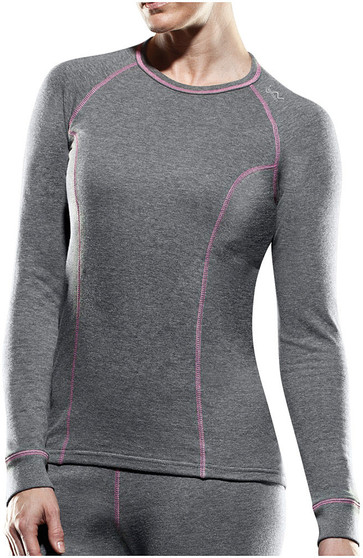 DOUBLE LAYER WMNS L/S GREY MD