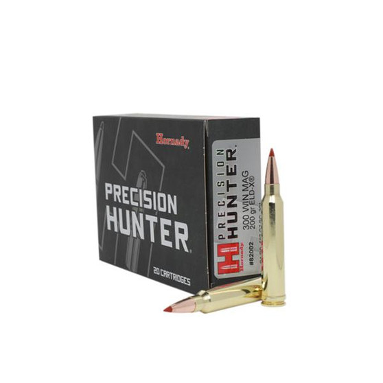 Hornady Precision Hunter Rifle Ammunition .300 Win Mag 200 gr ELD-X 2850 fps 20/ct
