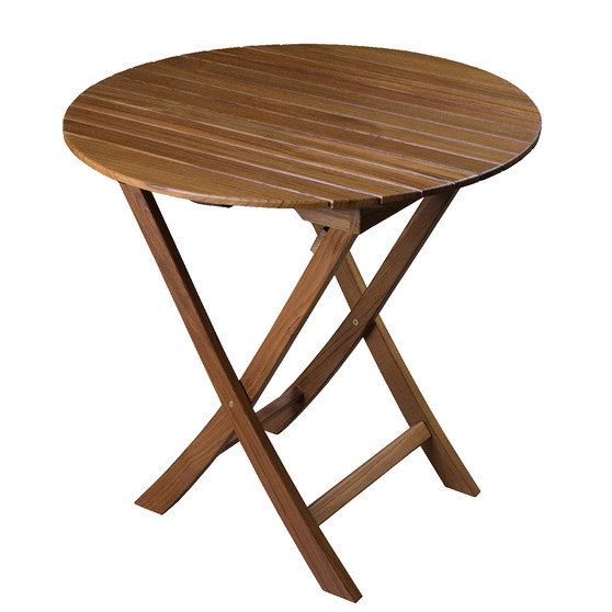 Whitecap Round Slat Table - Teak Whitecap Round Slat Table - Teak