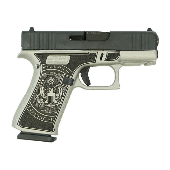Glock 43X "2nd Amendment" Grey/Black Handgun 9mm Luger 10rd Magazines(2) 3.4" Barrel Accessory Rail USA Made