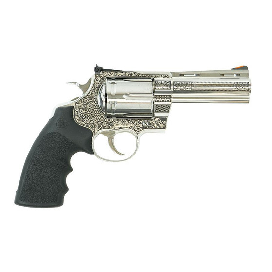 Colt Anaconda "Filigree Frame and Barrel" Handgun .44 Rem Mag 6rd Capacity 4.25" Barrel Stainless Frame Colt Anaconda "Filigree Frame and Barrel" Handgun .44 Rem Mag 6rd Capacity 4.25" Barrel Stainless Frame