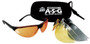 Walker's Sport Shooting Glasses Black with Multiple Lenses 4/ct