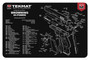 TekMat 11x17 Gun Cleaning Mat- Browning Hi Power