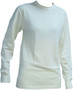 POLY-LITE WOMENS CREW WHITE SM