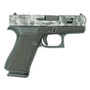 Glock 43x Custom "Static Stipple/Sliver Marble Slide" Subcompact Handgun 9mm Luger 10rd Magazines (2) 3.41" Barrel Austria