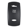 Pacer Actuator - 'TRIM TABS' f\/V Series Contura Switches - Black - Laser Etched (Top\/Bottom Light) [EV2LE-TRM]