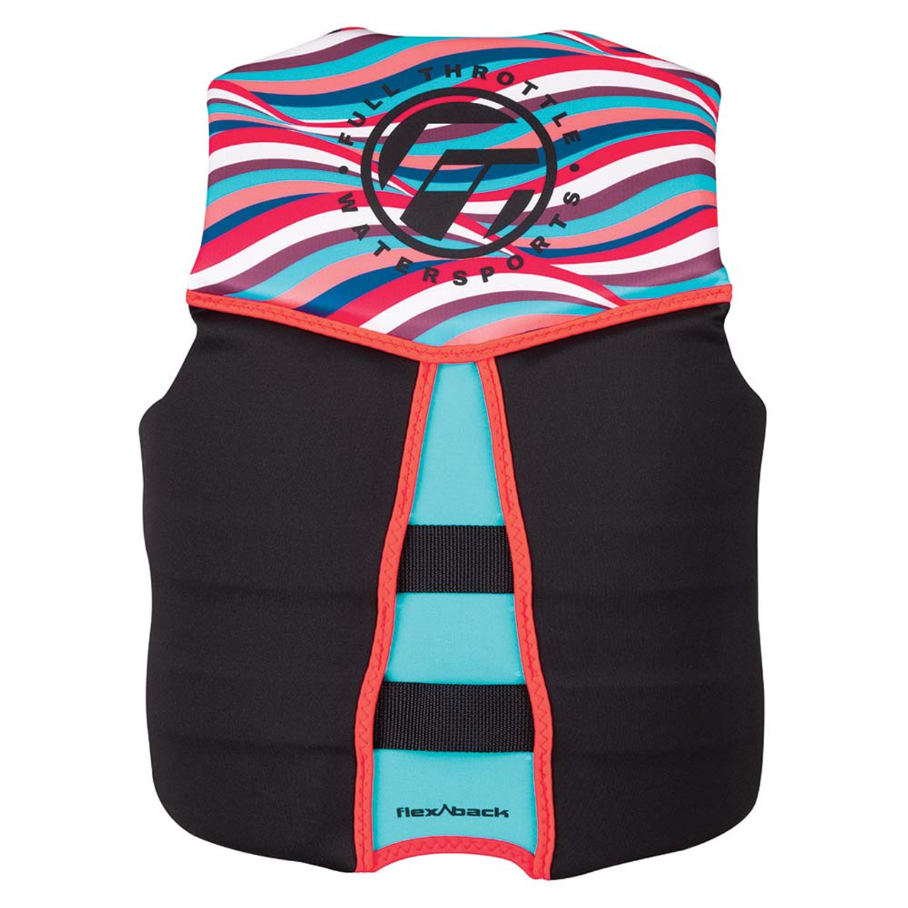 Full Throttle Womens Rapid-Dry Flex-Back Life Jacket - Womens XS - Pink\/Black [142500-105-810-22]