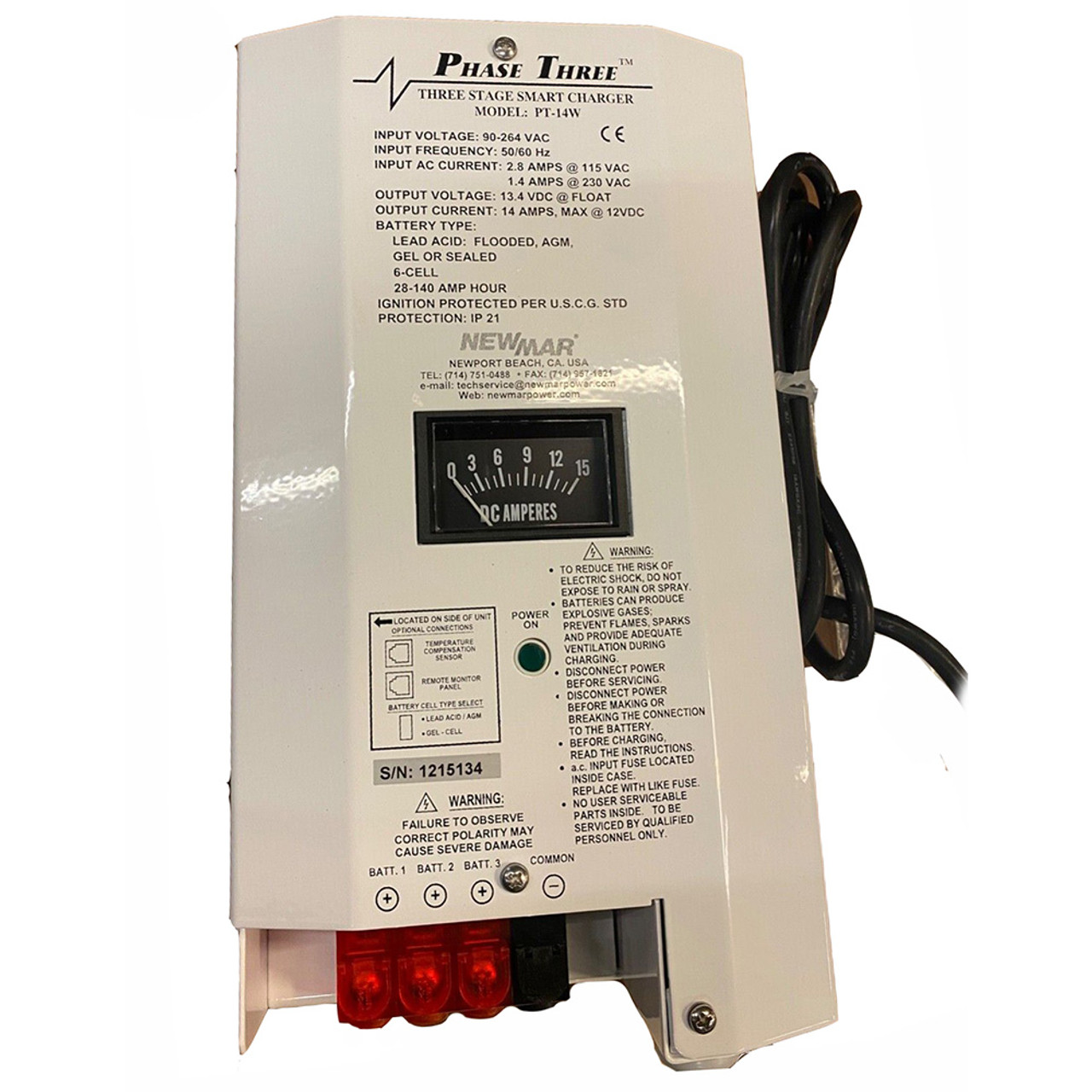 Newmar PT-14W Battery Charger [PT-14W]