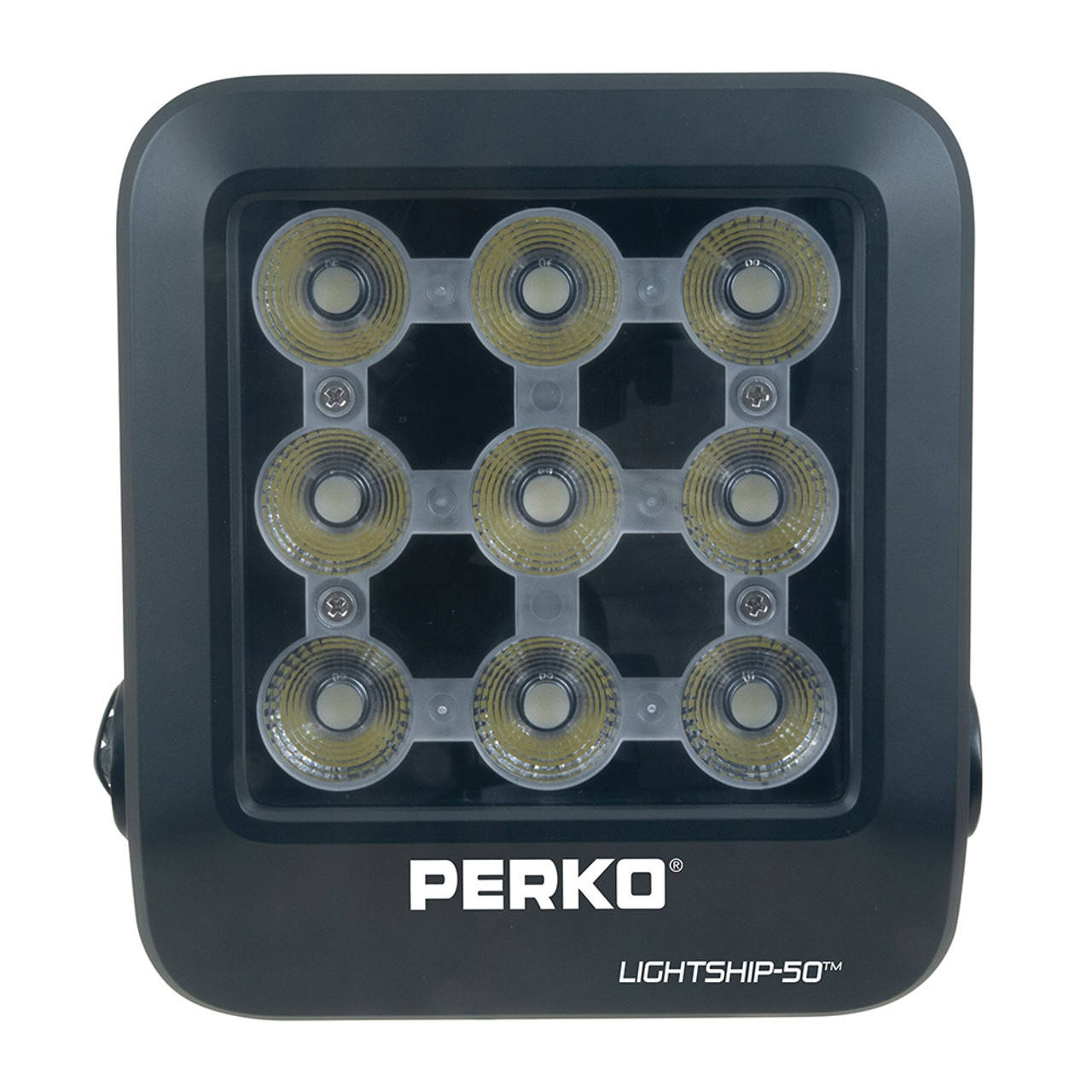 Perko Lightship 50 LED High Performance Spotlight - 12\/24V - Black [1643050S0B]