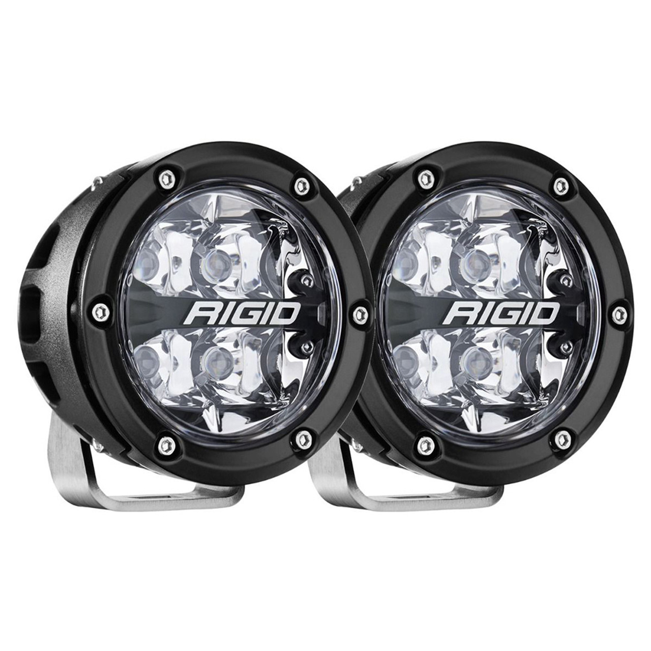 RIGID Industries 360-Series RGBW 4" Offroad Spot Beam w\/RGBW Backlight Pods - Set of 2 [36402]
