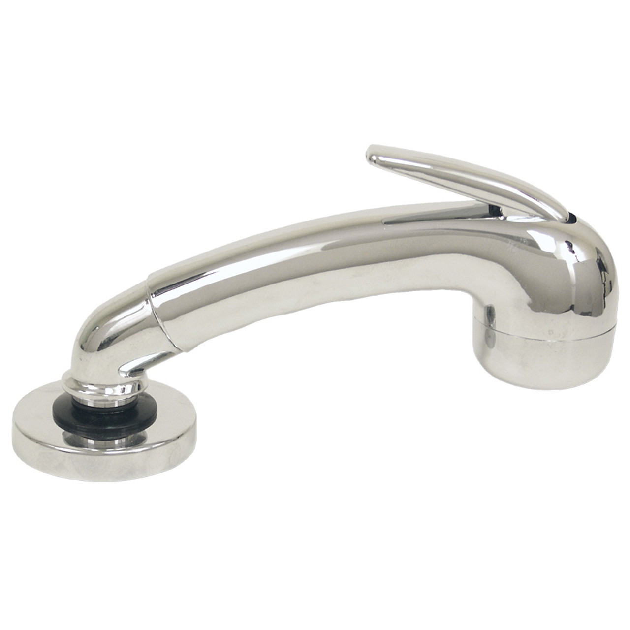 Scandvik Chrome Euro Sprayer w\/6' Black Nylon Hose [14041]