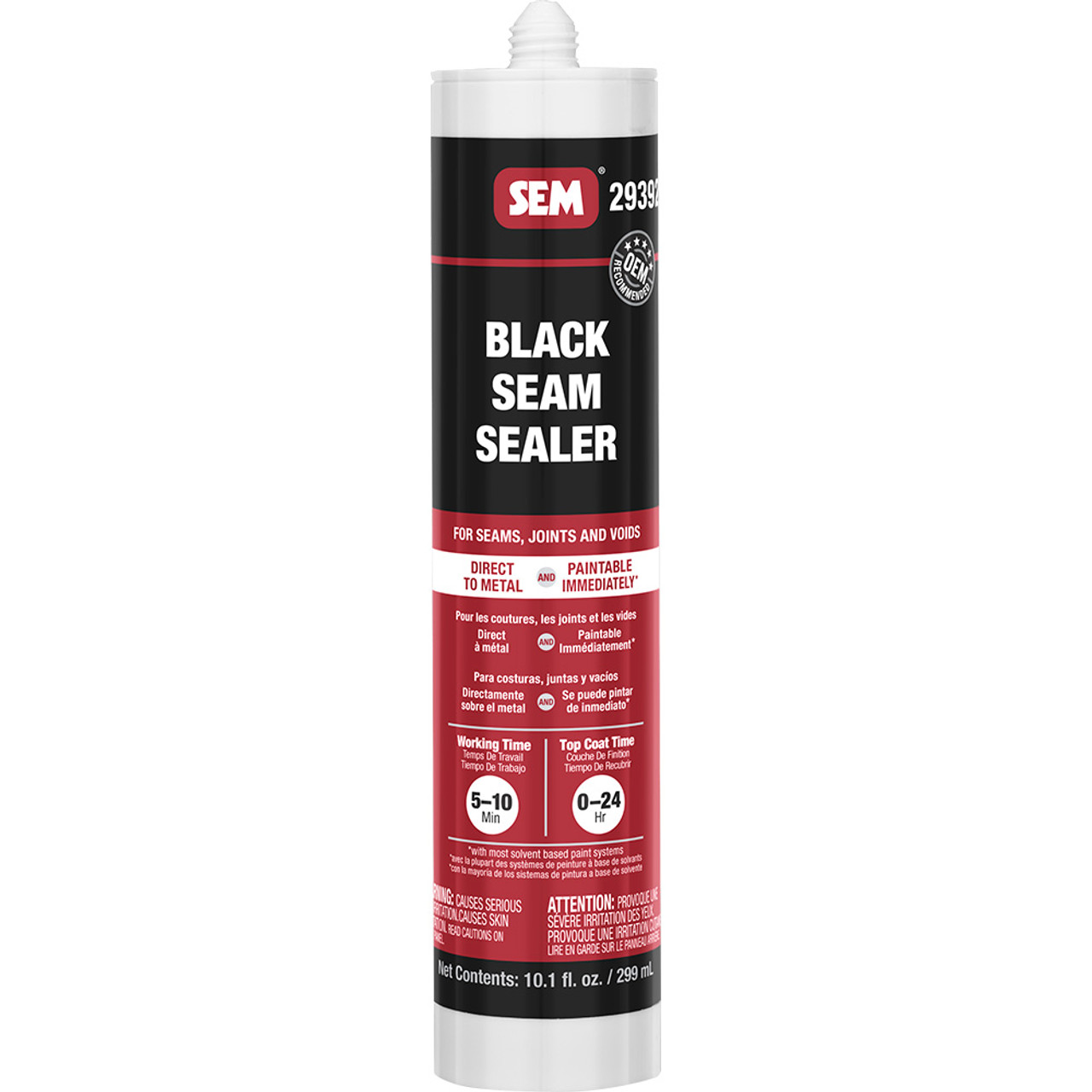 SEM 1K Seam Sealer - 10.1oz Tube - Black [29392]