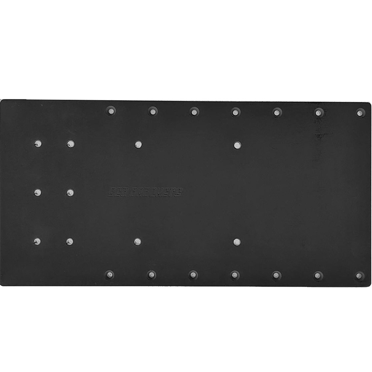 Sea Brackets 20" Straight Trolling Motor Plate f\/Minn Kota Quest - Black [SEA2310-BLK]