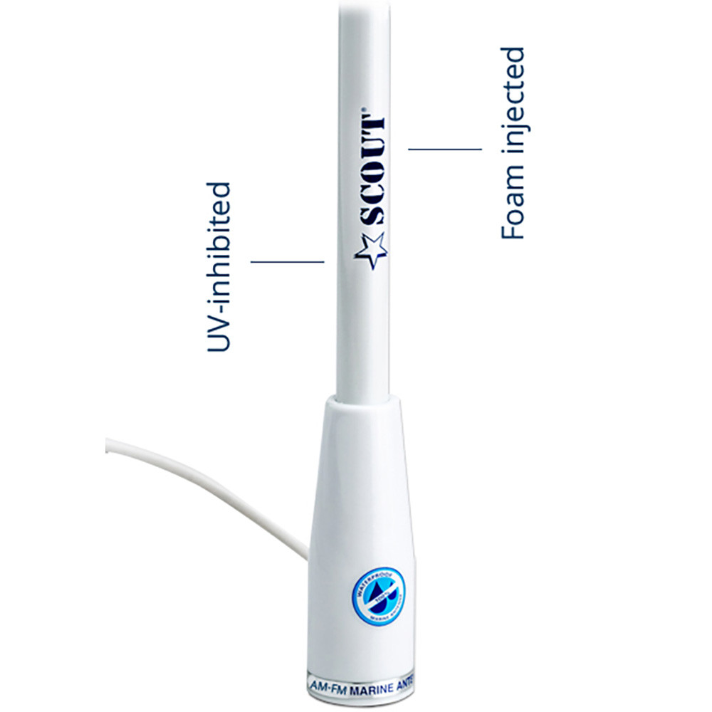 Scout KS-115 AM\/FM 5' Fiberglass Antenna [PF AN NAMFM004T]