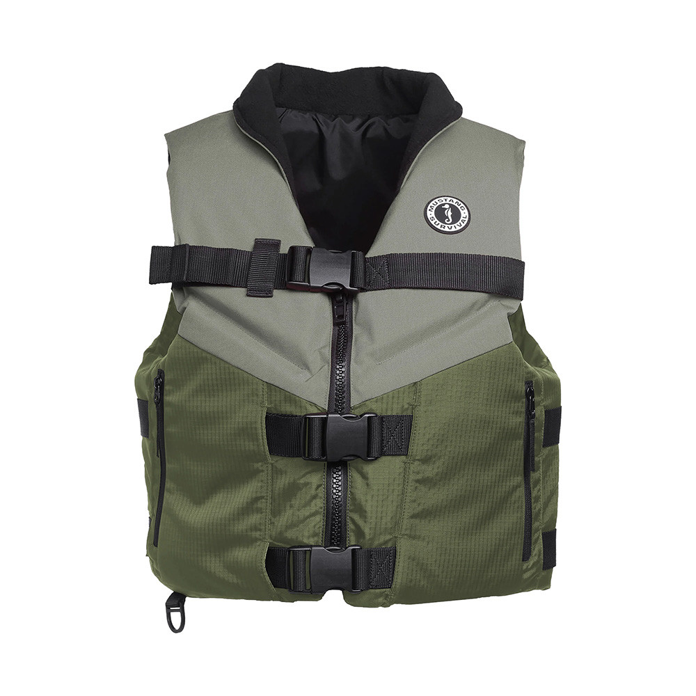 Mustang Accel Foam Vest - Green\/Grey - XL [MV4627-833-XL]