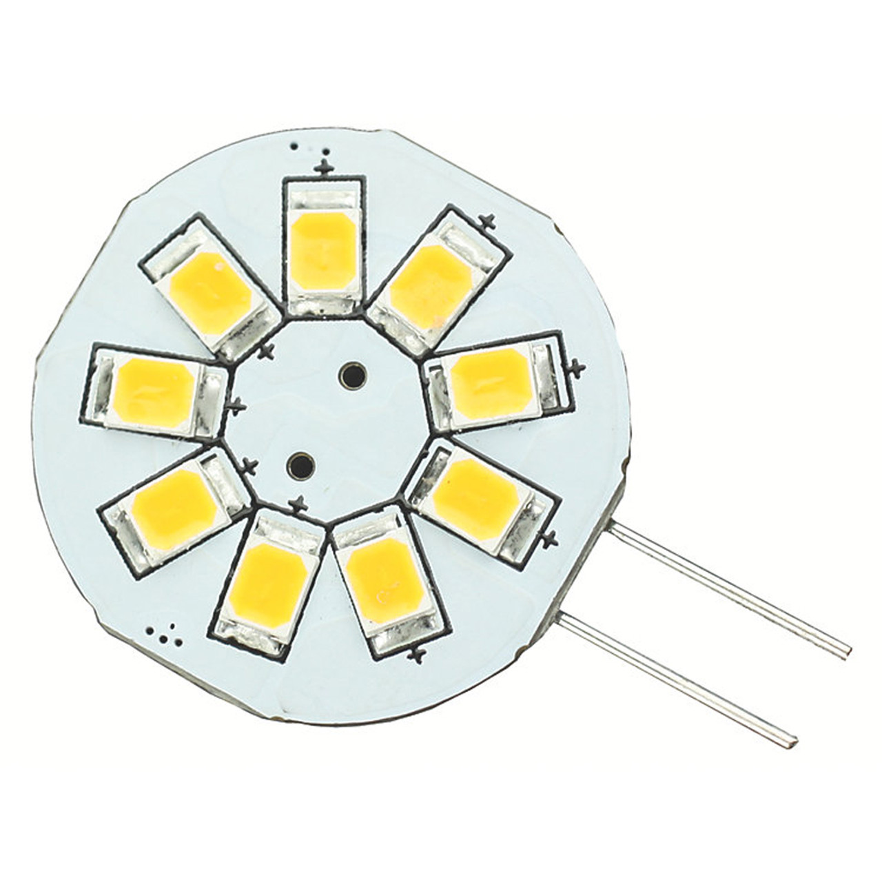 Lunasea G4 8 LED Side Pin Light Bulb - 12VAC or 10-30VDC\/1.2W\/123 Lumens - Warm White [LLB-216W-21-00]