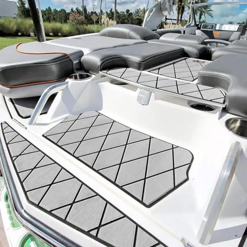 SeaDek 40" x 80" 6mm Two Color Diamond Full Sheet - Brushed Texture - Mocha\/Black (1016mm x 2032mm x 6mm) [56411-80093]