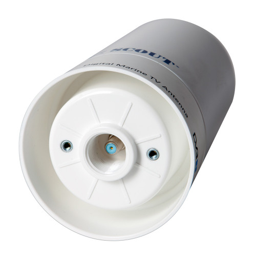 Scout Wave 4" White TV Antenna Omnidirectional 25dB Gain w\/10M, 75 ohms, Cable [PF AN NTV002]