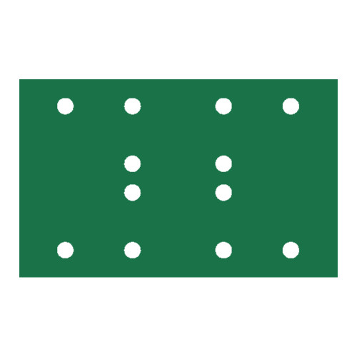 RUPES PROCUT Film Abrasive Sheet 80mm x130mm (3.15" x 5.1") - 12 Holes - P60 Grit *Box of 100pcs [9.45FB060]