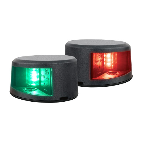 Hella Marine NaviLED Gen II Port\/Starboard Deck Mount Navigation Lamps - Black [017910801]