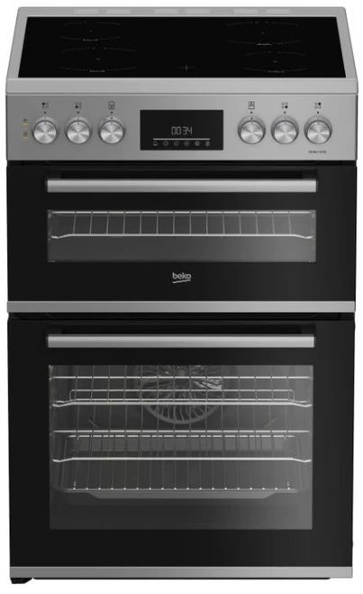 Beko FDC6731S Freestanding Electric Double Oven Cooker  - Silver - FDC6731S