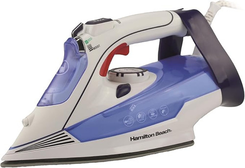 Hamilton Beach Pro SteamMax 3000W White & Blue Steam Iron HB608WB