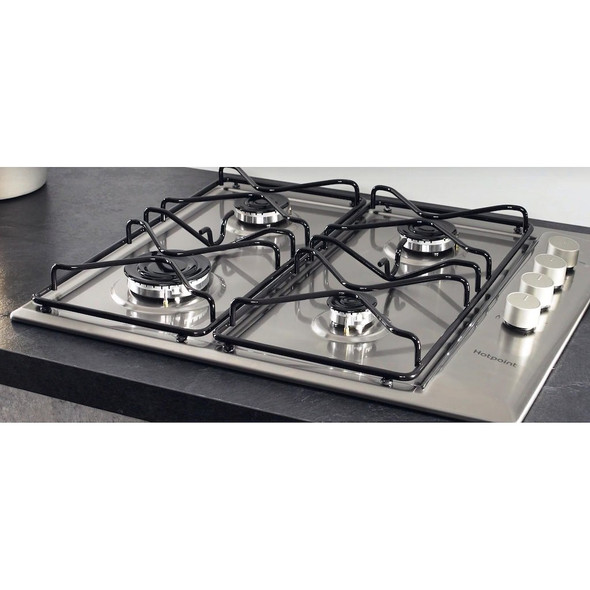 Hotpoint Newstyle PAN 642 IX/H Gas Hob - Stainless Steel - PAN642IXH