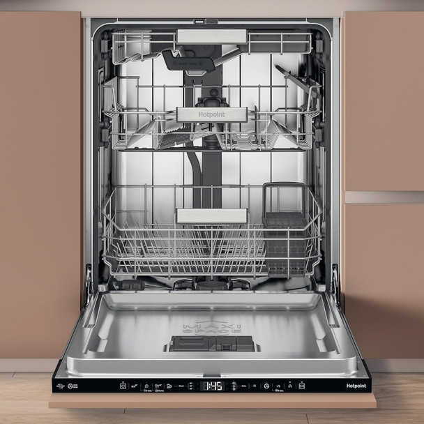 Hotpoint Hydroforce H8I HT59 LS UK Built in 14 Place Setting Dishwasher - H8IHT59LSUK