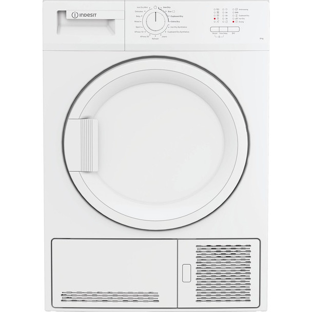 Indesit CYDC82WWGLUK 8kg Condenser Tumble Dryer - White - CYDC82WWGLUK