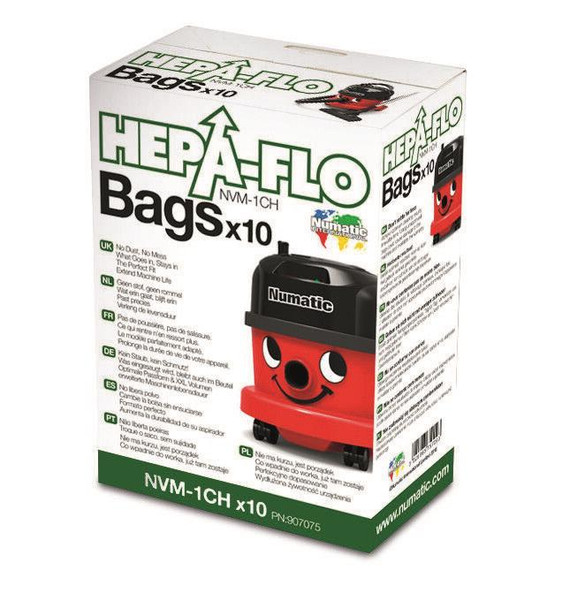 Numatic Vacuum Cleaner Bags For Henry Vacuum Cleaners Pack of 10