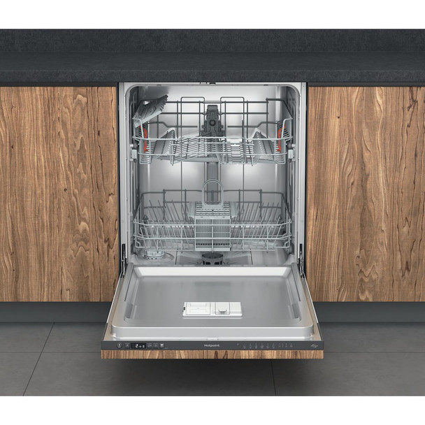 Hotpoint H2IHD526BUK Built-In 60cm Dishwasher - Silver - H2IHD526BUK