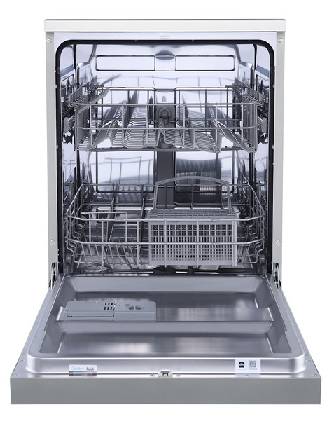 Midea MDWPF1233C(S)-WG-UK 12 Place Setting Freestanding 60cm Dishwasher - Silver - MDWPF1233C(S)-WG-UK