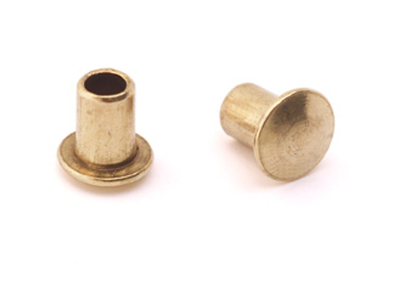 69-981-05-6 TierraCast Antiqued Brass Plated Leather Rivets, 3/32 dia -  Rings & Things