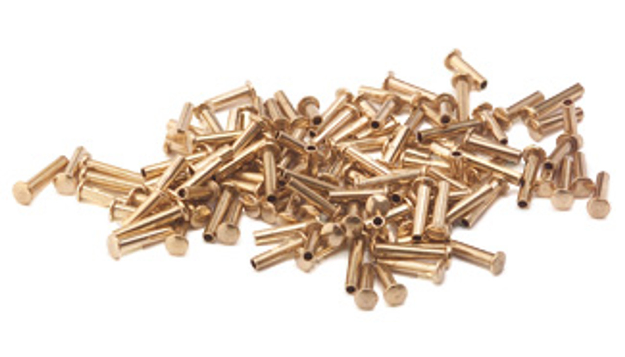 Assorted 1/16 Dia. Medium Brass Rivets (125 pcs.) - Metal Clay & Crafted  Findings