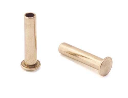 3/32" Dia. 13/32" Long Brass Rivet (50pcs.) 3/32" Dia. 13/32" Long Brass Rivet (50pcs.)