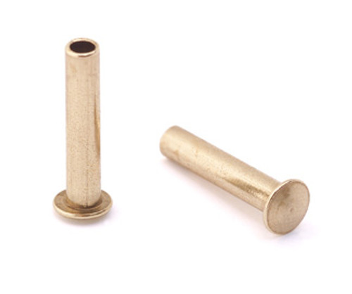 3/32" Dia. 7/16" Long Brass Rivet (50pcs.) 3/32" Dia. 7/16" Long Brass Rivet (50pcs.)