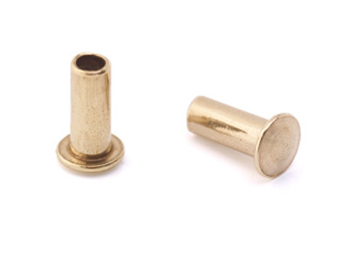 3/32" Dia. 7/32" Long Brass Rivet (50pcs.)