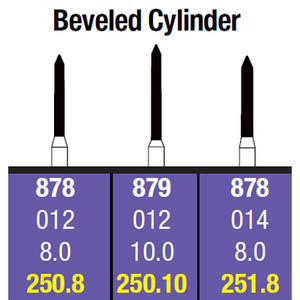 Beveled Cylinder Diamonds