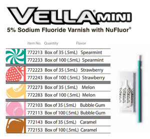 Vellamini 5% Fluoride Varnish (100)